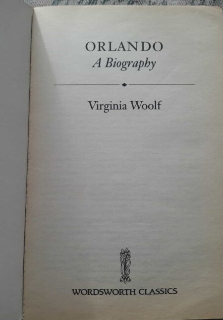 ORLANDO, VIRGINIA WOOLF