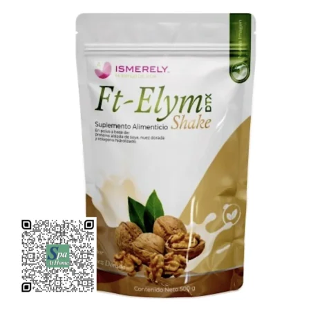 FT Elym DTX Shake sabor nuez dorada 500 g suplemento nutricional con proteínas y vitaminas