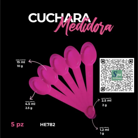 Paquete de 5 cucharas medidoras Ismerely para suplementos nutricionales