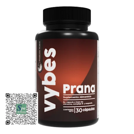 Vybes Prana suplemento natural en cápsulas para energía y bienestar